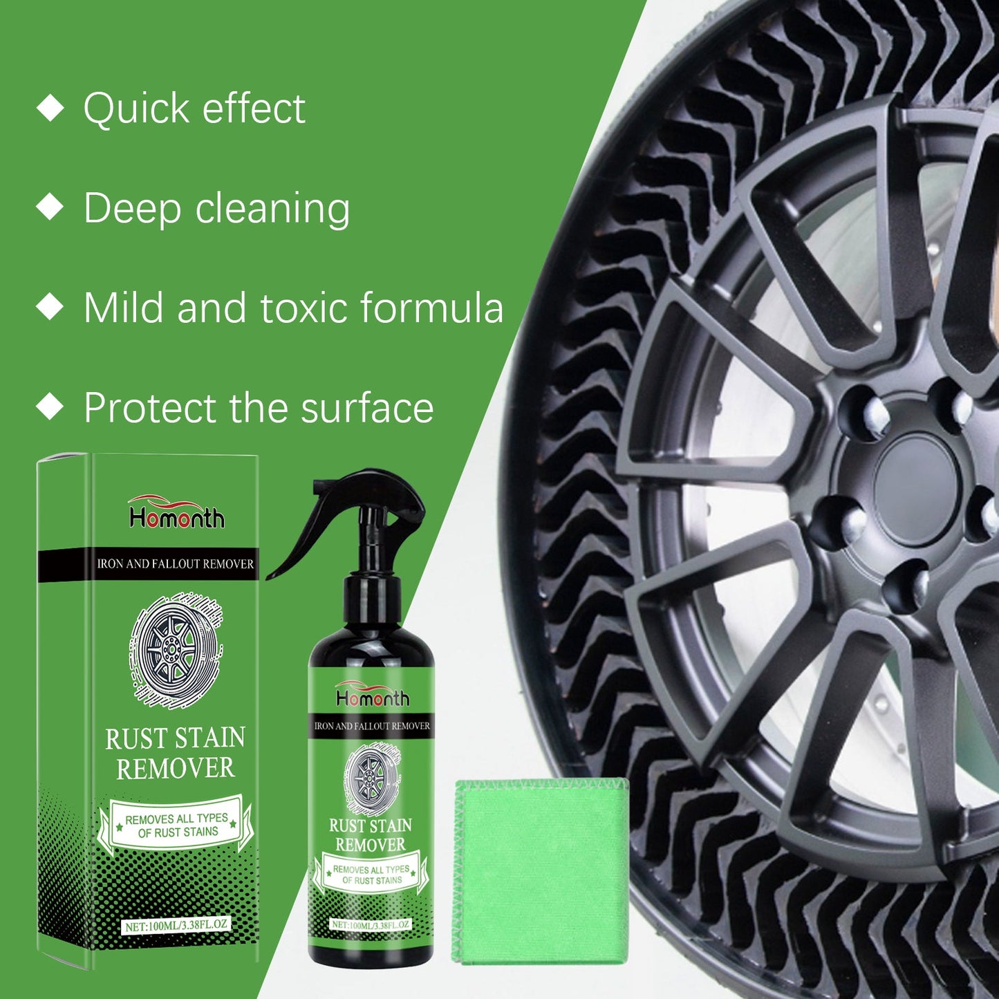 Spray de suppression de rouille pour moyeu de roue premium