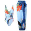 French Retro Two-Piece Bikini for Beach Getaways