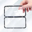 Double sided  Magnetic Case for iPhone X Clear Tempered Glass Magnet Adsorption Case - Korvel