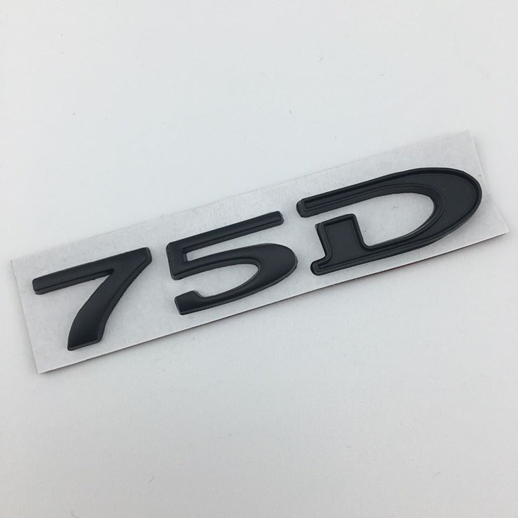 Premium Metal Tail Label Sticker for Tesla Models