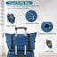 Premium 3-Piece Hardshell Luggage Set with TSA Lock - Blue