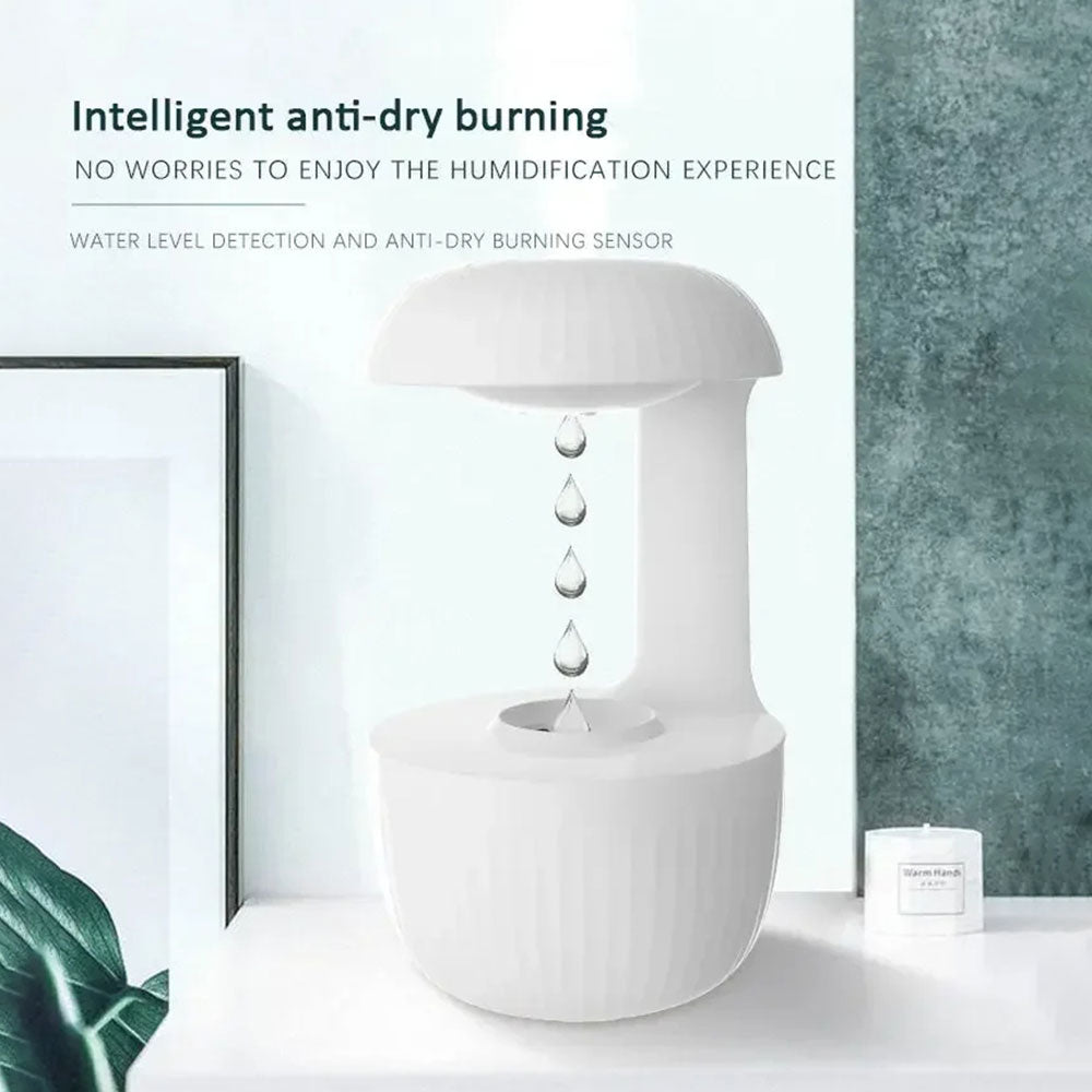 600ml Water Drop Humidifier Essential Oil Aromatherapy Diffuser Home Office Desktop Mute Ultrasonic Sprayer - Korvel