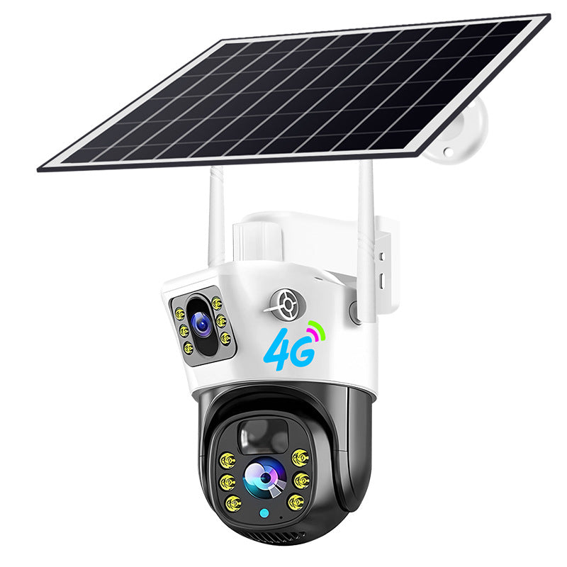 Cámara Solar 4G V380PRO - Seguridad en el Hogar de 4MP con Doble Lente