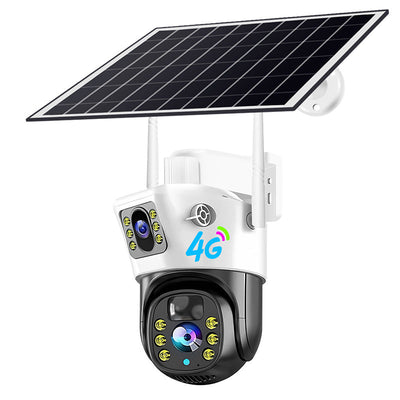 V380PRO 4G Solar Camera - 4MP Dual Lens Home Security