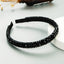 Fish Line Braided String Crystal Hair Band Korean Temperament Senior Sense Wash Face Headband - Korvel