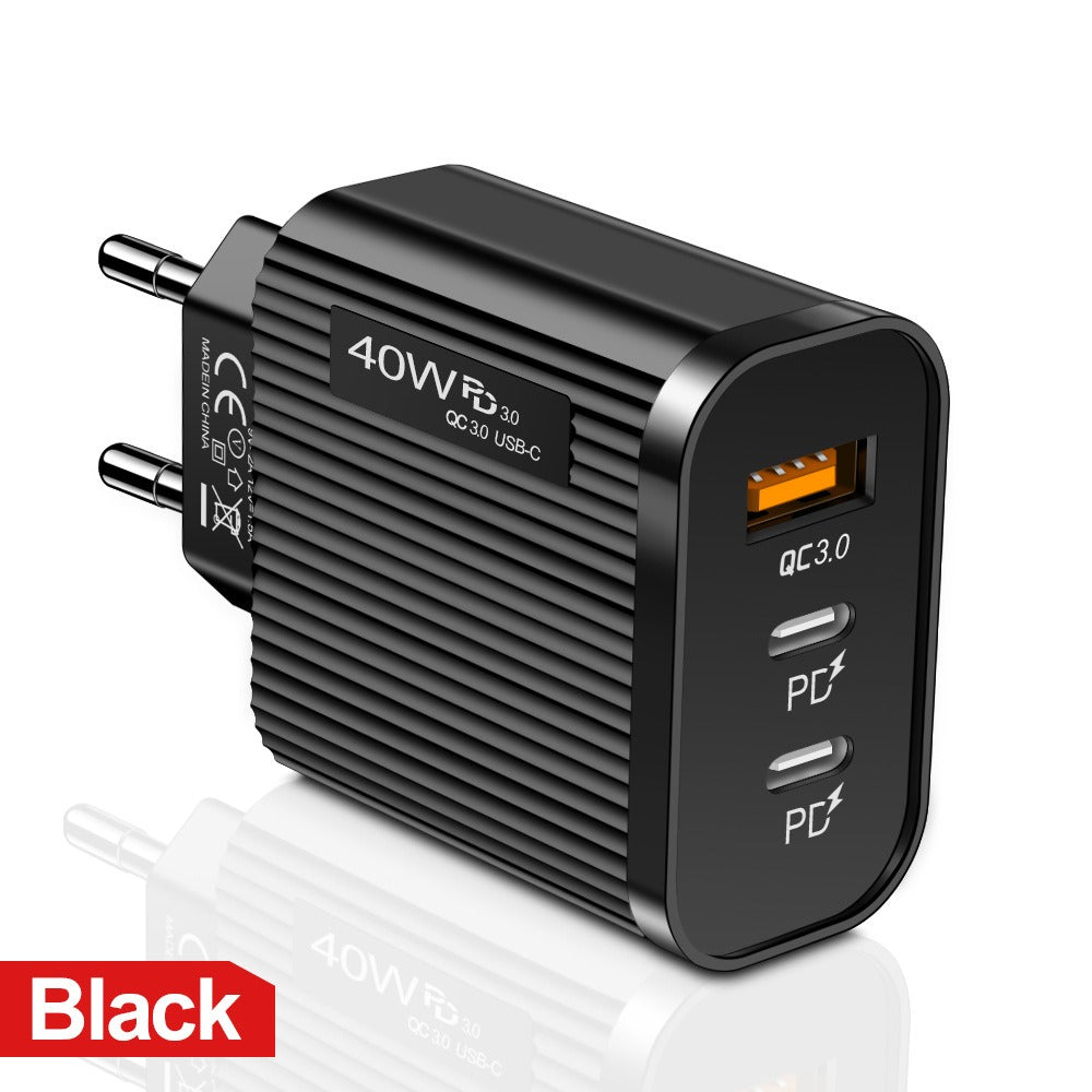 Cargador Móvil Premium Striped USB+2PD Tipo-C