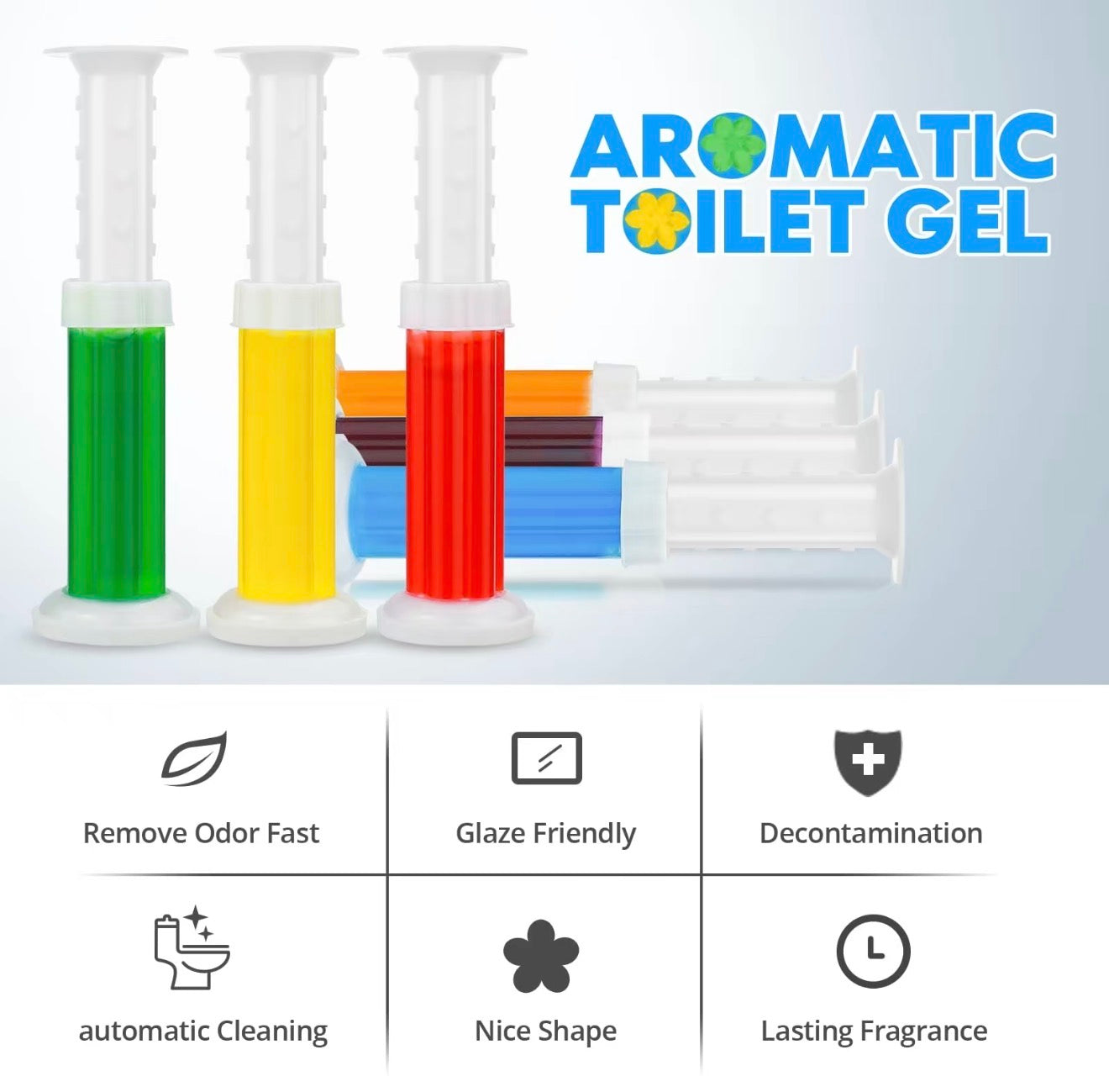 Gel Toilette AromaFlush - Solution de Fraîcheur en 3-Pack