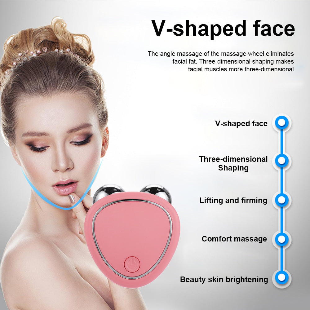 Micro Current Beauty Instrument Roller Instrument Beauty Massager 3d Roller Beauty Instrument - Korvel