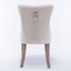 Nikki Collection Modern High-end Tufted Solid Wood Contemporary Velvet Upholstered Dining Chair 2-Pcs SetBeige - Korvel