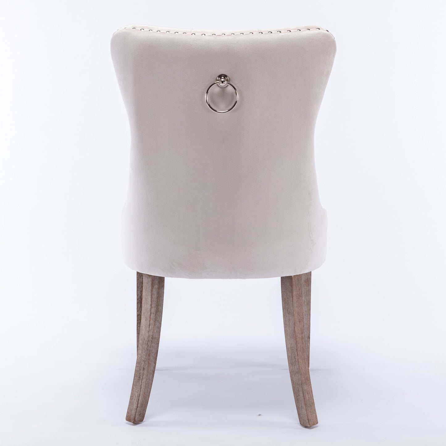 Nikki Collection Modern High-end Tufted Solid Wood Contemporary Velvet Upholstered Dining Chair 2-Pcs SetBeige - Korvel