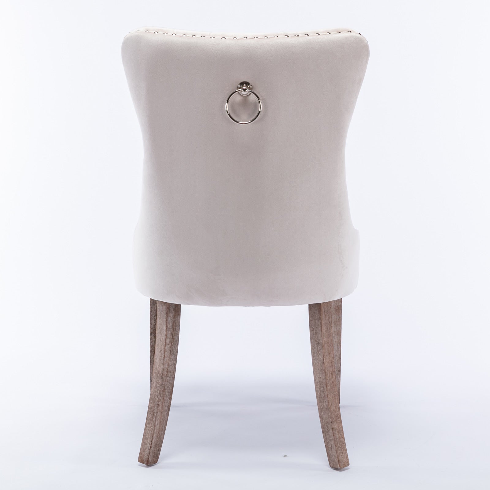 Nikki Collection Modern High-end Tufted Solid Wood Contemporary Velvet Upholstered Dining Chair 2-Pcs SetBeige - Korvel