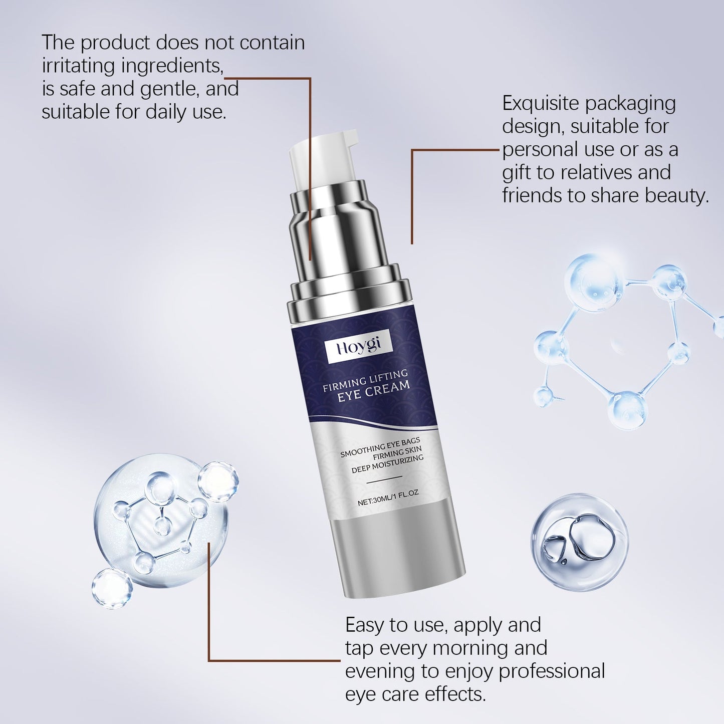 Nourishing Eye Essence, Firming, Moisturizing, Moisturizing And Smoothing Eye Lines - Korvel