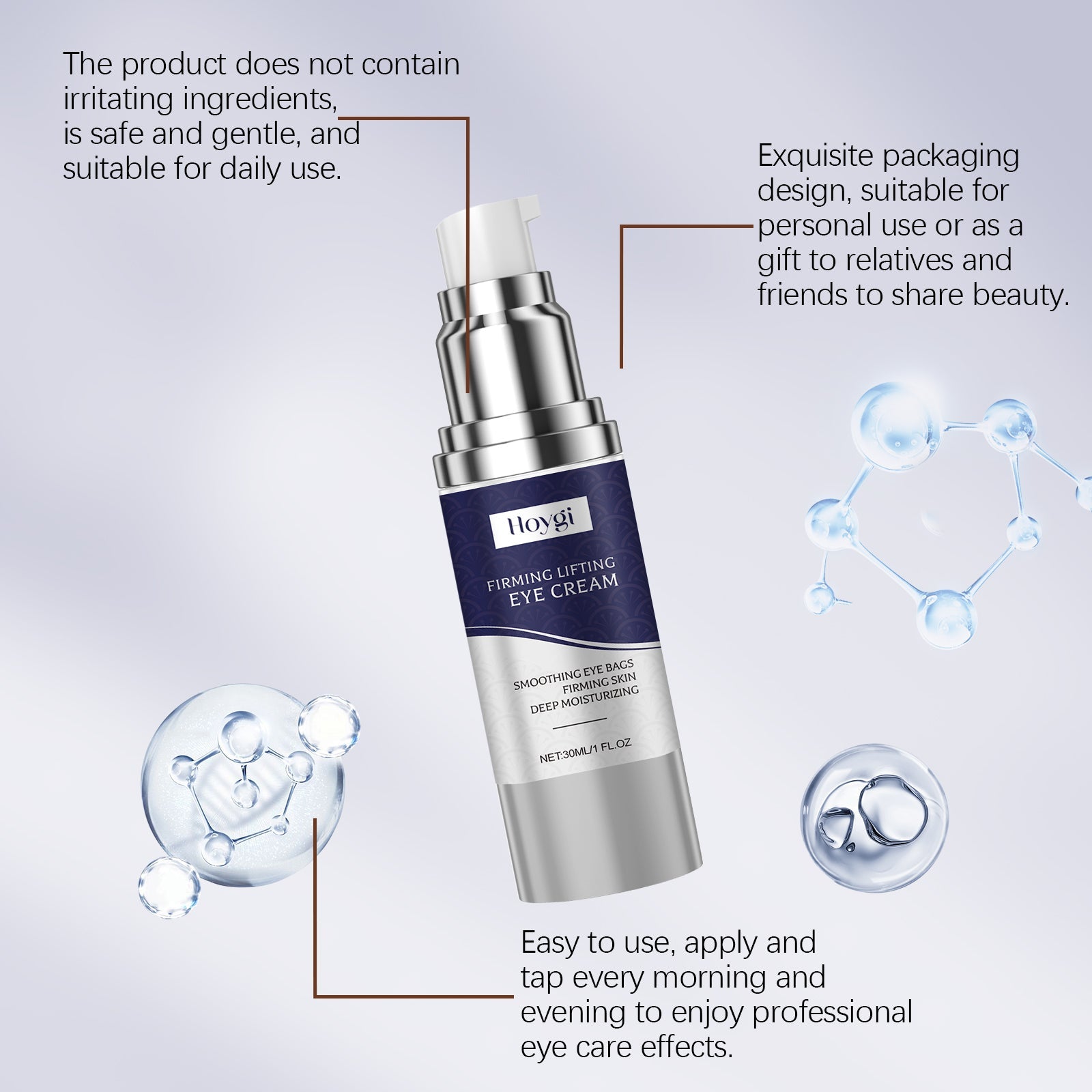 Nourishing Eye Essence, Firming, Moisturizing, Moisturizing And Smoothing Eye Lines - Korvel