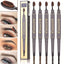 CmaaDu Toothbrush head eyebrow pencil pigment multi functional waterproof double ended eyebrow - Korvel