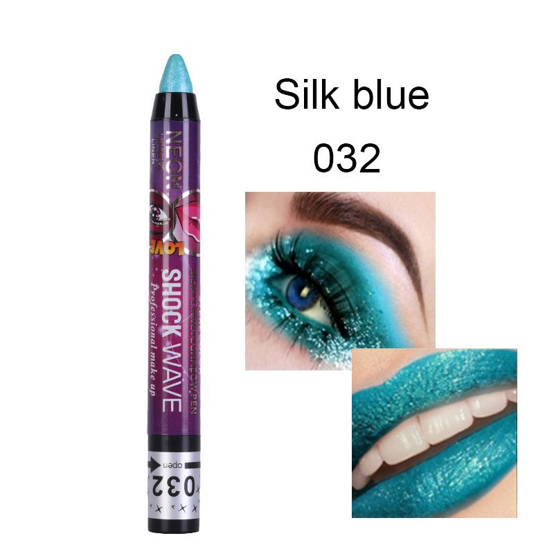 KISS SUSY 36 color eye shadow pencil stick lip pencil 2 in 1 is not easy to smudge - Korvel