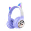 AKZ-09 Earphones Space Cabin Cartoon Simulation Cat Bluetooth Headwear Large Battery Earphones Foldable - Korvel