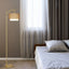 Gold Floor Lamps for Living Room with Remote & Dimmable LED Bulb, Modern Arc Floor Lamp with 3 Color Temperatures - Korvel