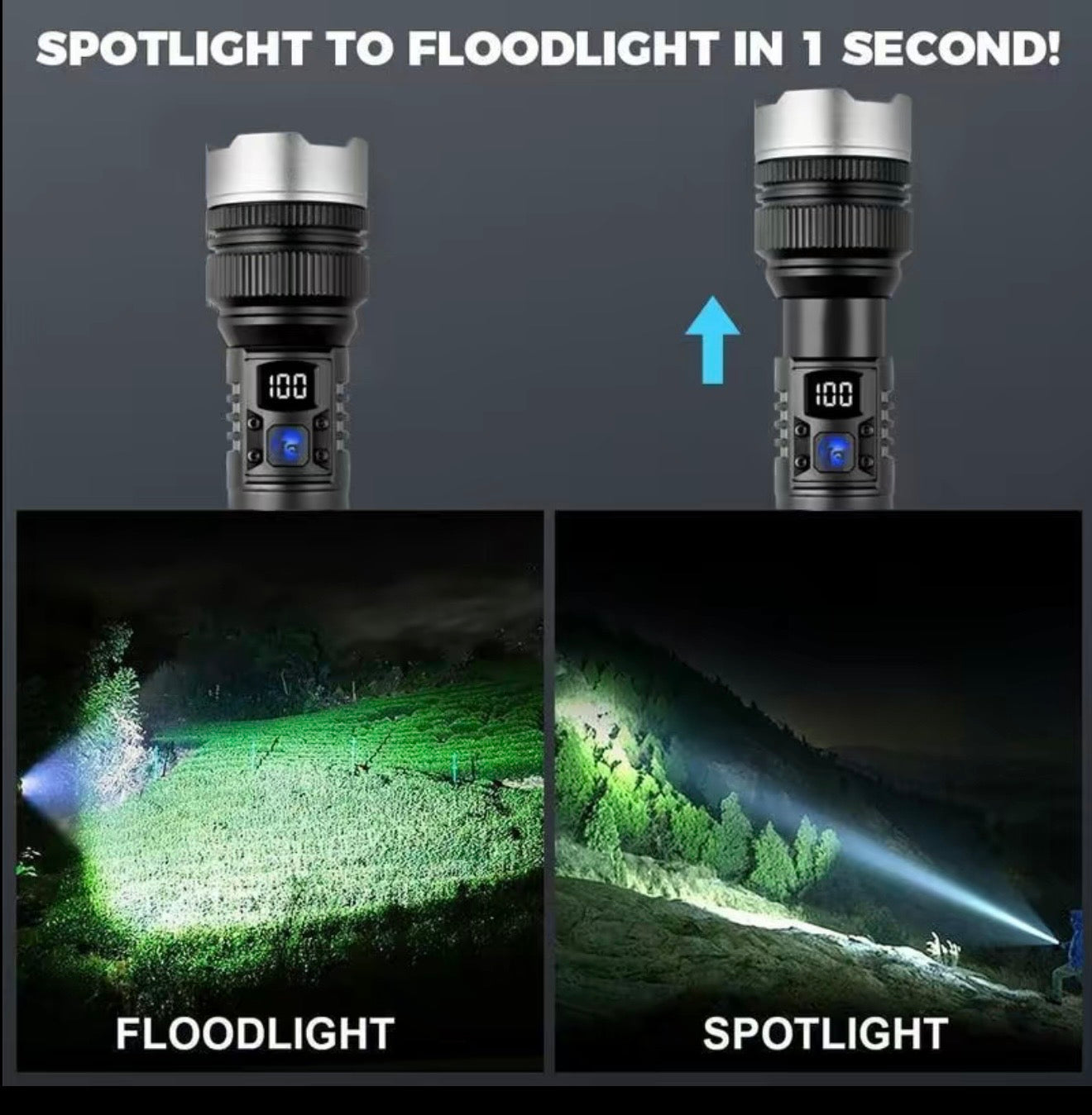 PowerBeam DuoLight: Versatile Handheld Flashlight & Power Bank