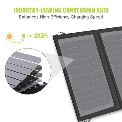 Solar Panel 10W 5V Solar Charger Portable Solar Battery Chargers Charging for Phone for Hiking etc. Outdoors. - Korvel