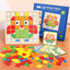 Wooden children's mosaic 3D building blocks, three-dimensional puzzle, children's color cognition, early education and puzzle game - Korvel