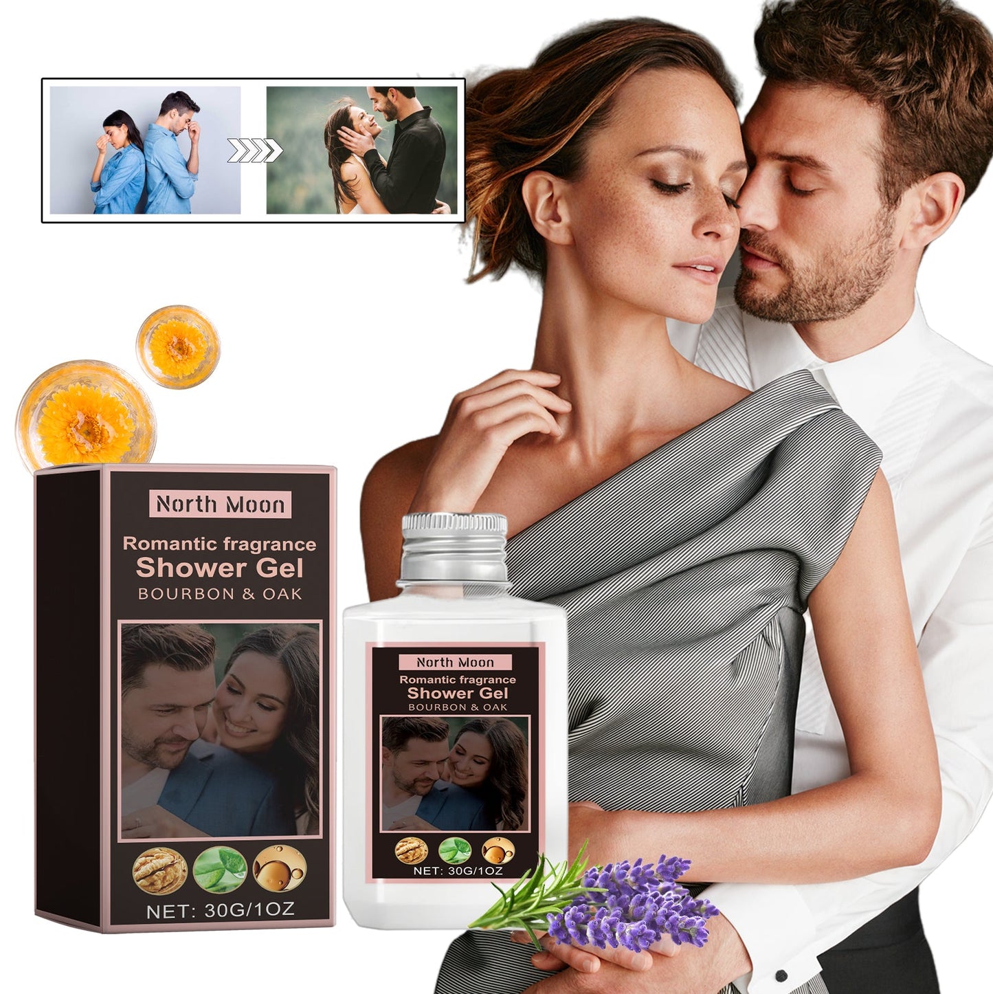 Gel Douche Parfumé Romantique - Nettoyant Corporel Doux
