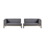 BRAVA X-BACK LEFT -RIGHT CORNER BENCH SET - Korvel