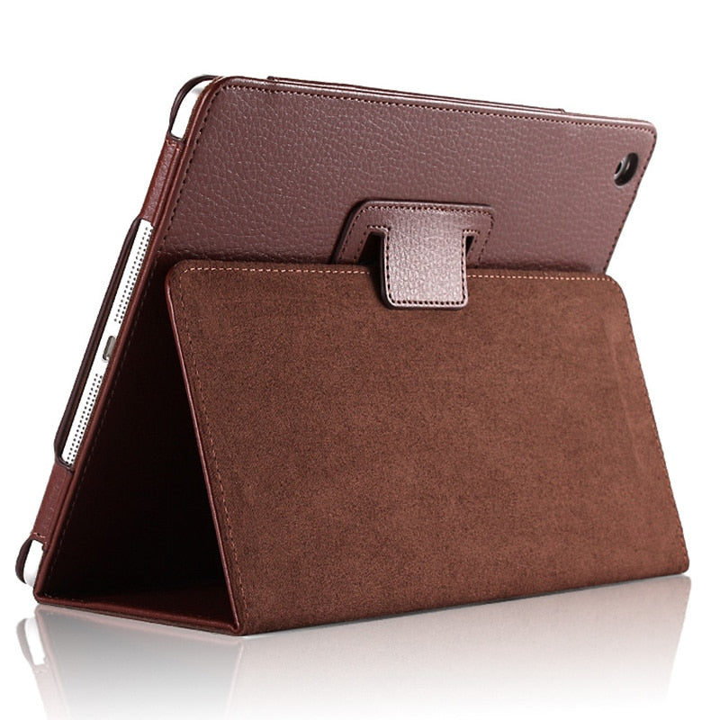 For Apple ipad 2 3 4 Case Auto Flip Litchi PU Leather Cover For New ipad 2 ipad 4 Smart Stand Holder Folio Case - Korvel