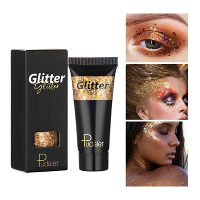 Pudaier Sombra de Ojos Brillante Monocromática - 12 Colores