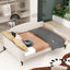 Full Size Upholstered Tufted Daybed in Beige