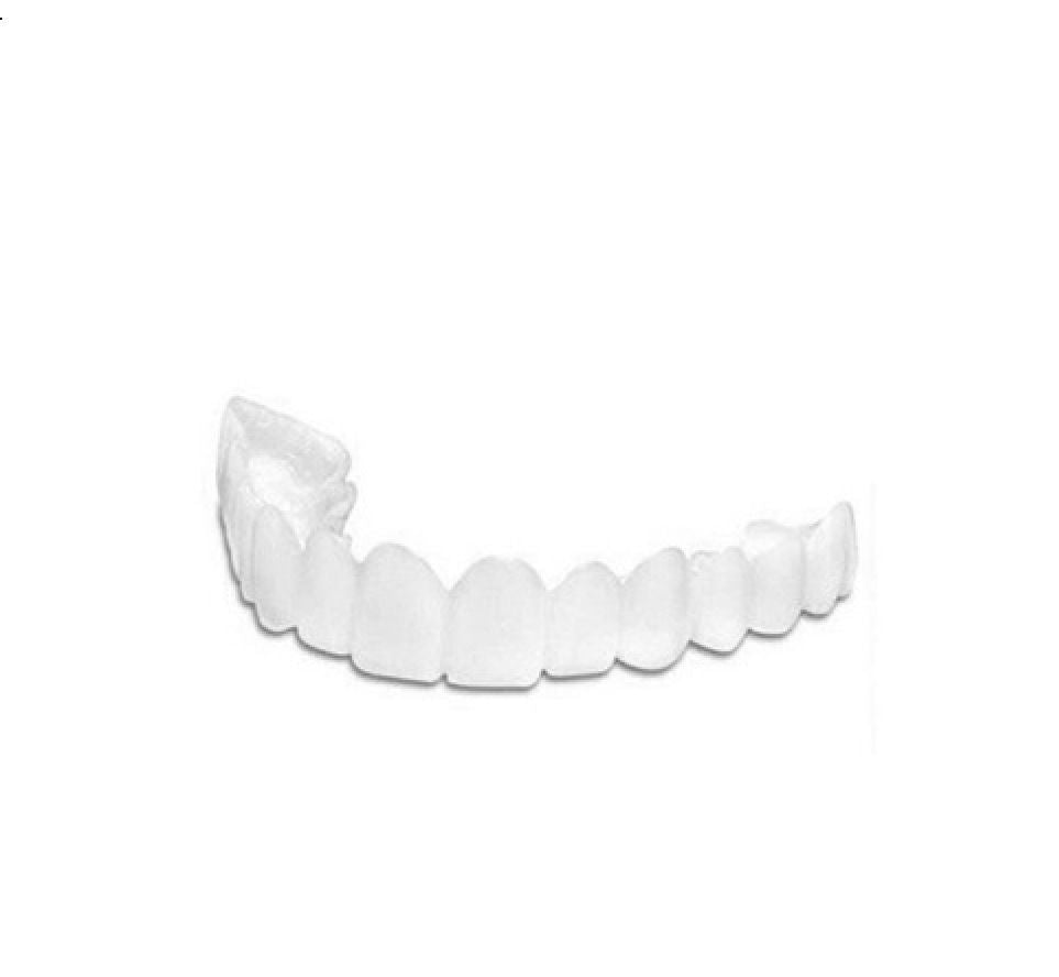 Upper Teeth And Lower Teeth Simulation Braces Non-Porous Braces Whitening Sleeves Second-Generation Silicone Simulation Teeth Dentures - Korvel