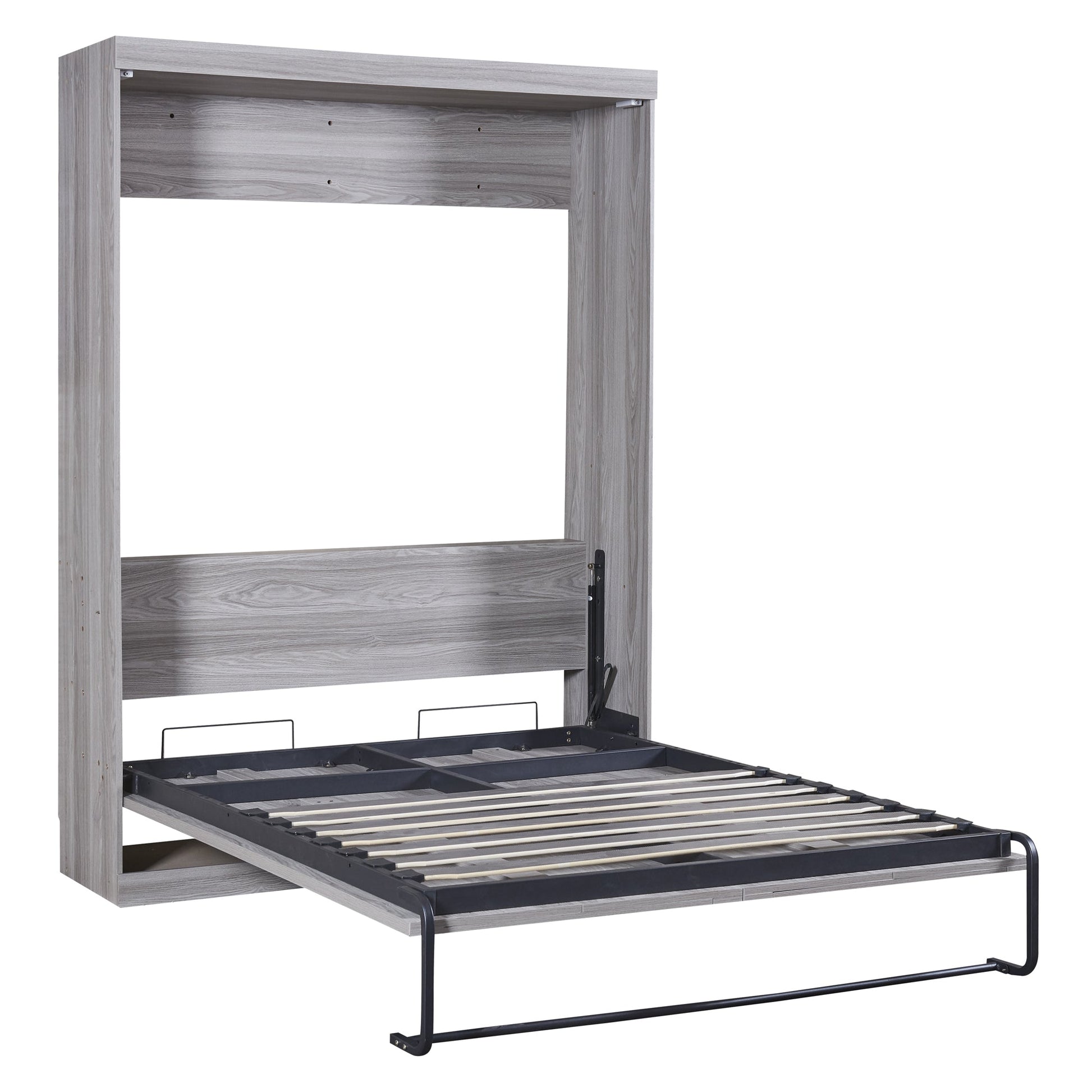 Full Size Murphy Bed, can be Folded into a Cabinet Gray - Korvel