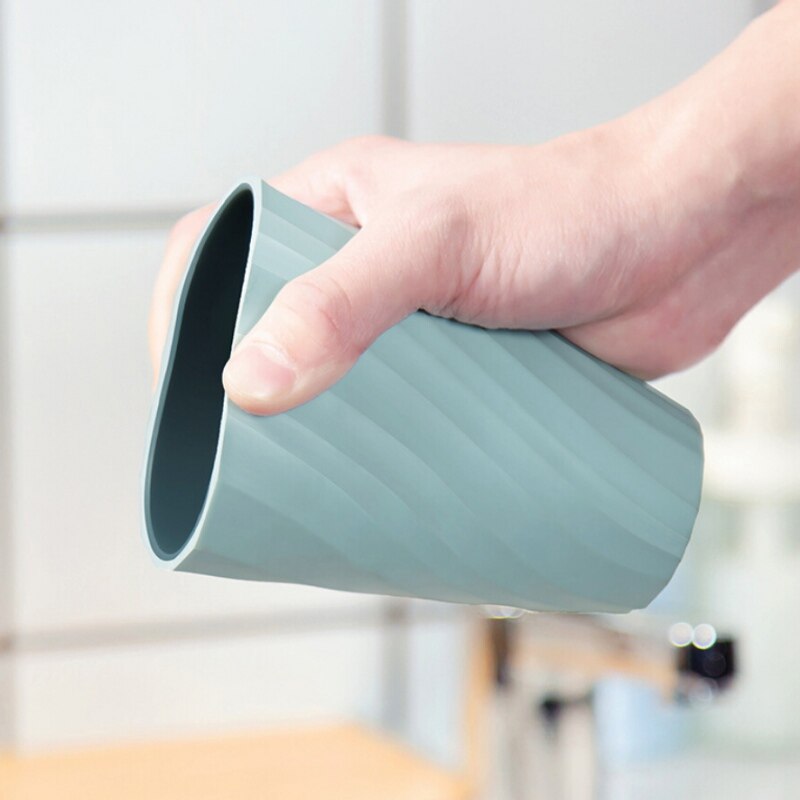 4 Colors Toothbrush Cup Threaded Double-Layer Tumblers Unbreakable Cups For Kids Bathroom Cup Toothbrush Mouthwash cup - Korvel