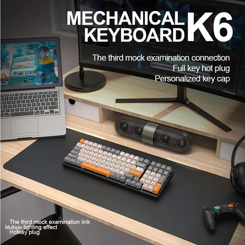 K6 Wireless Mechanical Keyboard - Versatile Backlit Design