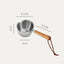 Stainless steel oil splashing small pot, three-layer steel mesh red hot oil small pot, mini milk pot, oil pouring, oil tapping, oil pouring special artifact - Korvel
