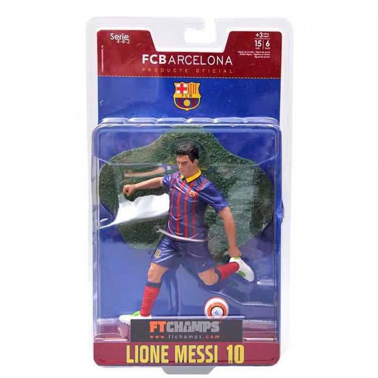 Figurine commémorative de Cristiano Ronaldo et Lionel Messi