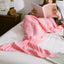 Handmade Mermaid Tail Blanket - Cozy Knitted Sleeping Bag