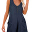 Pocketed Scoop Neck Sleeveless Romper