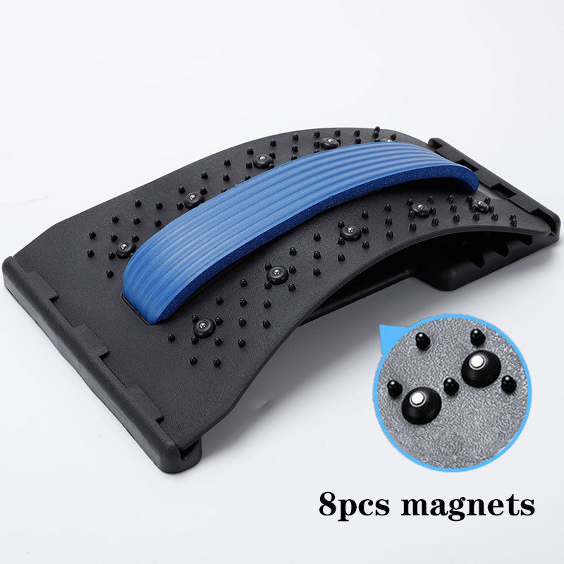 Magnetotherapy Multi-Level Adjustable Back Massager Stretcher Waist Neck Fitness Lumbar Cervical Spine Support Pain Relief - Korvel