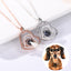 100 languages, I love you necklace, nano projection, customized color images, photos, text, love for Europe and America - Korvel