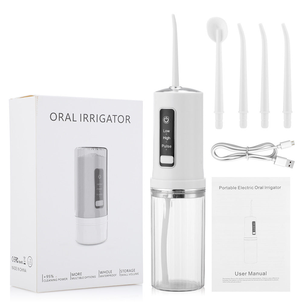 3 Gears Can Be Stored In The Tooth Rinser Household Electric Tooth Cleaner Water Floss Electric Tooth Rinser Tooth Cleaner - Korvel