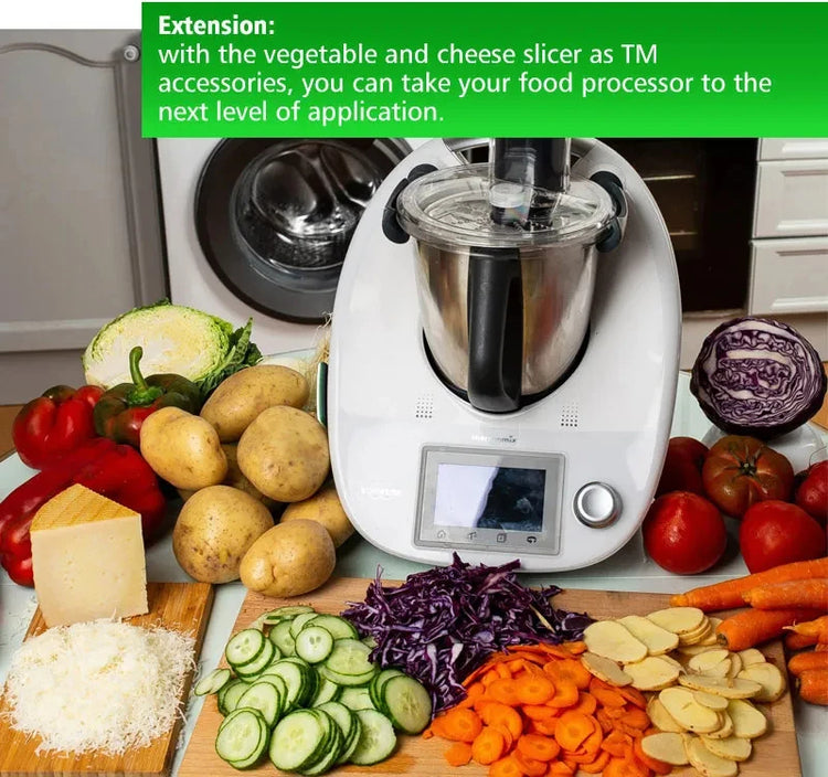 Food Cutter For Thermomix TM5 TM6  Chopper Vegetable Peeler Cooking Masher Slicing Shredding Multifunctional Fine Peeler Set - Korvel