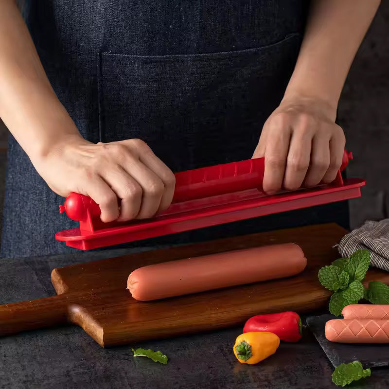Coupe-Saucisse et Hot Dog Cross - Groove : Outil de Maillage Précis