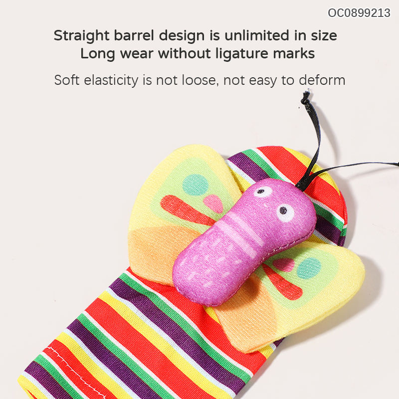 Baby Toys 0-1 Year Old Newborns Wrist Ringing Socks Comfort Set Baby Gift - Korvel