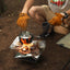 Outdoor BBQ flame-retardant gloves thickened cowhide cover wear-resistant camping protective cover - Korvel