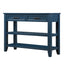 Mesa Consola Sofá de Estilo Mid-Century con Cajones de Almacenamiento - Azul Marino