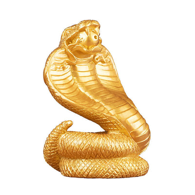 2025 Snake Year Resin Snake Decoration, Chinese Style Desktop Lucky Ornament - Korvel