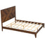 Mid-Century Modern Platform Bed Wood Slat Support with No Box Spring Needed,Queen, Walnut - Korvel