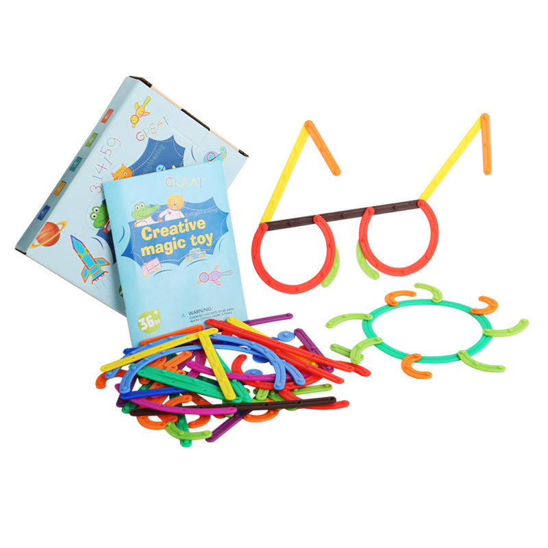 Children's puzzle puzzle puzzle DIY versatile and creative building block set puzzle toys - Korvel