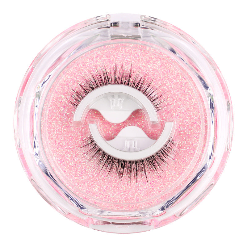 New Product Glue-Free Self-Adhesive Eyelashes Spare Glue Strip Temperature-Sensing Self-Adhesive False Eyelashes Curling Realistic Natural False Eyelashes - Korvel