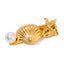 Stainless steel shell hair clip with bangs, high-end feel, ins metal hair accessories, broken hair clip at the back of the head - Korvel